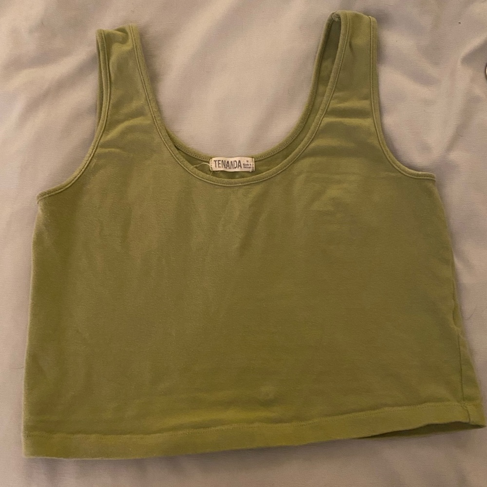 olive green tanktop